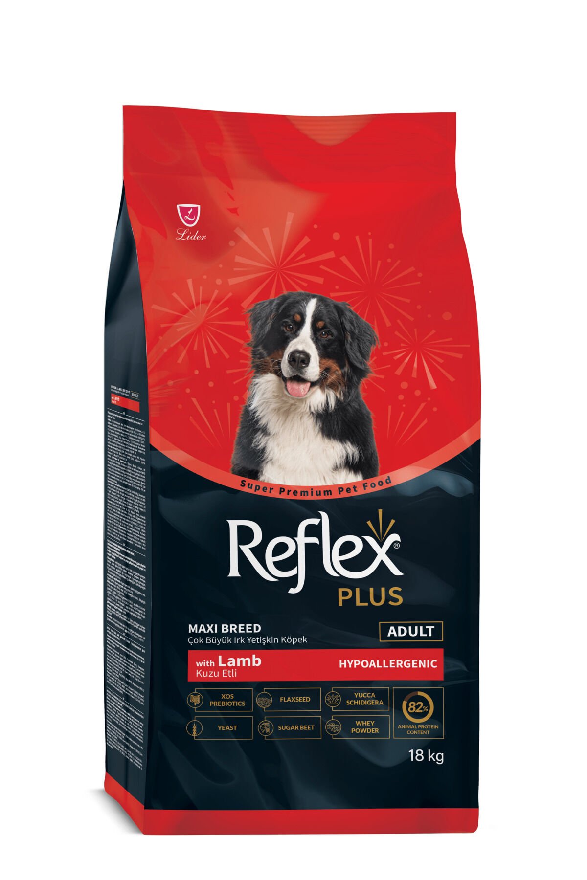 Plus Hipoalerjenik Çok Büyük Irklar için Kuzu Etli Yetişkin Köpek Maması 18 kg
