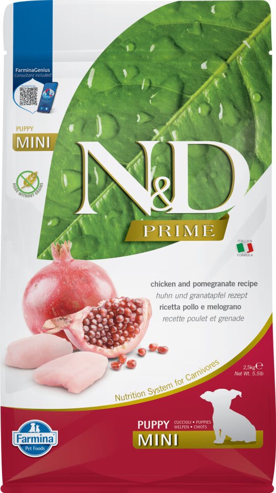 N&D Prime, Tavuk&Nar yavru köpek maması 2,5 kg